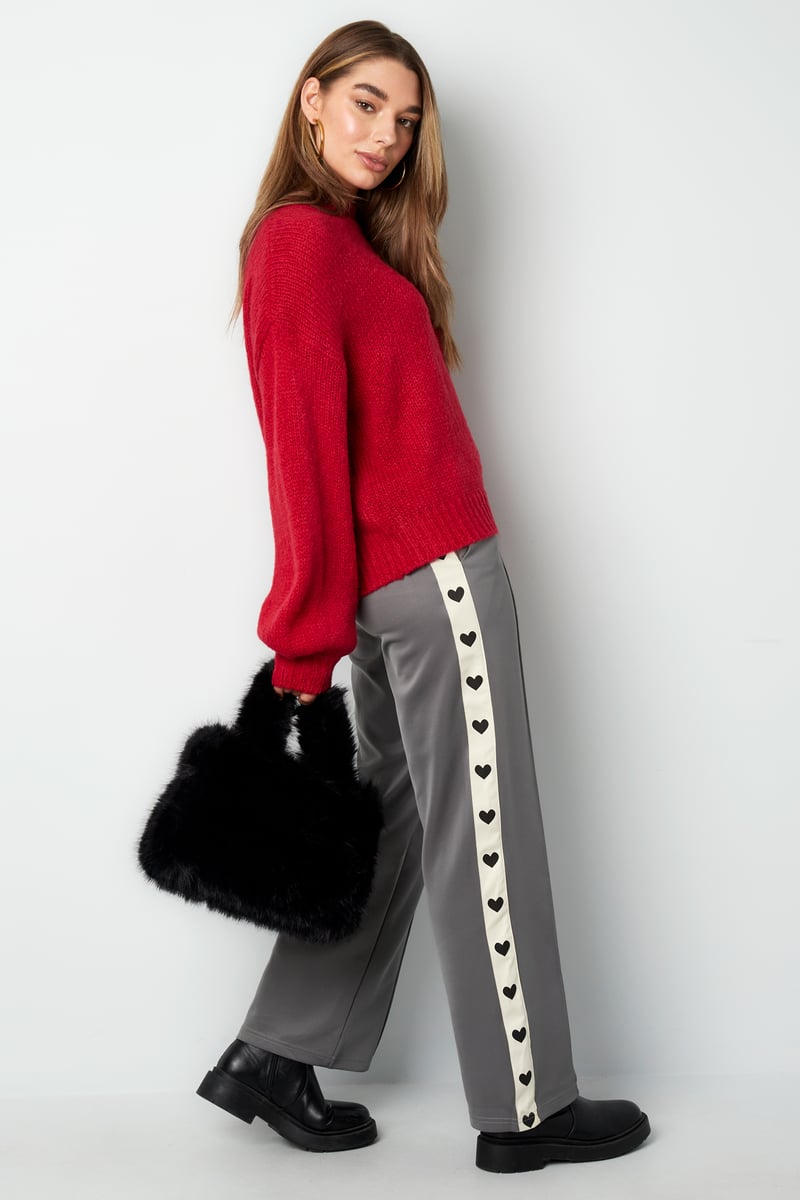 Broek met hartjes zijkant