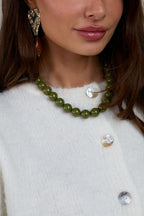 Hars kralen kettingen kralen casual dagelijks eenvoudig serie dames sieraden-15mm