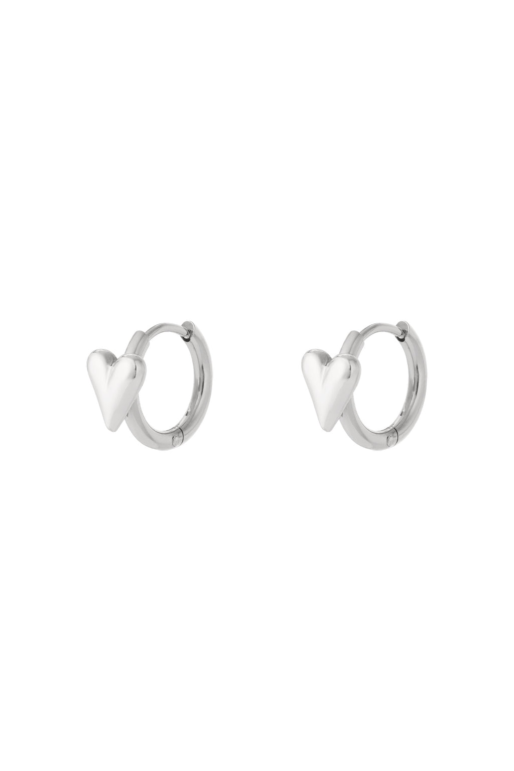 Parisian chic | Heart Hoop Oorbellen