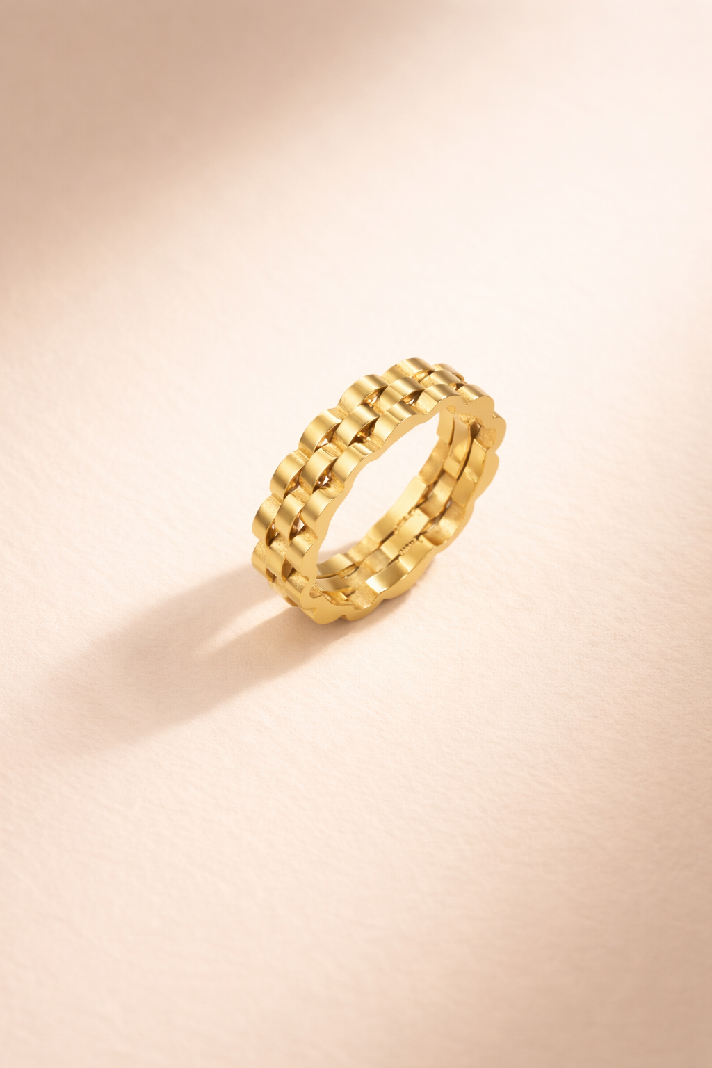 Claire | Minimalistische ring met schakelstructuur