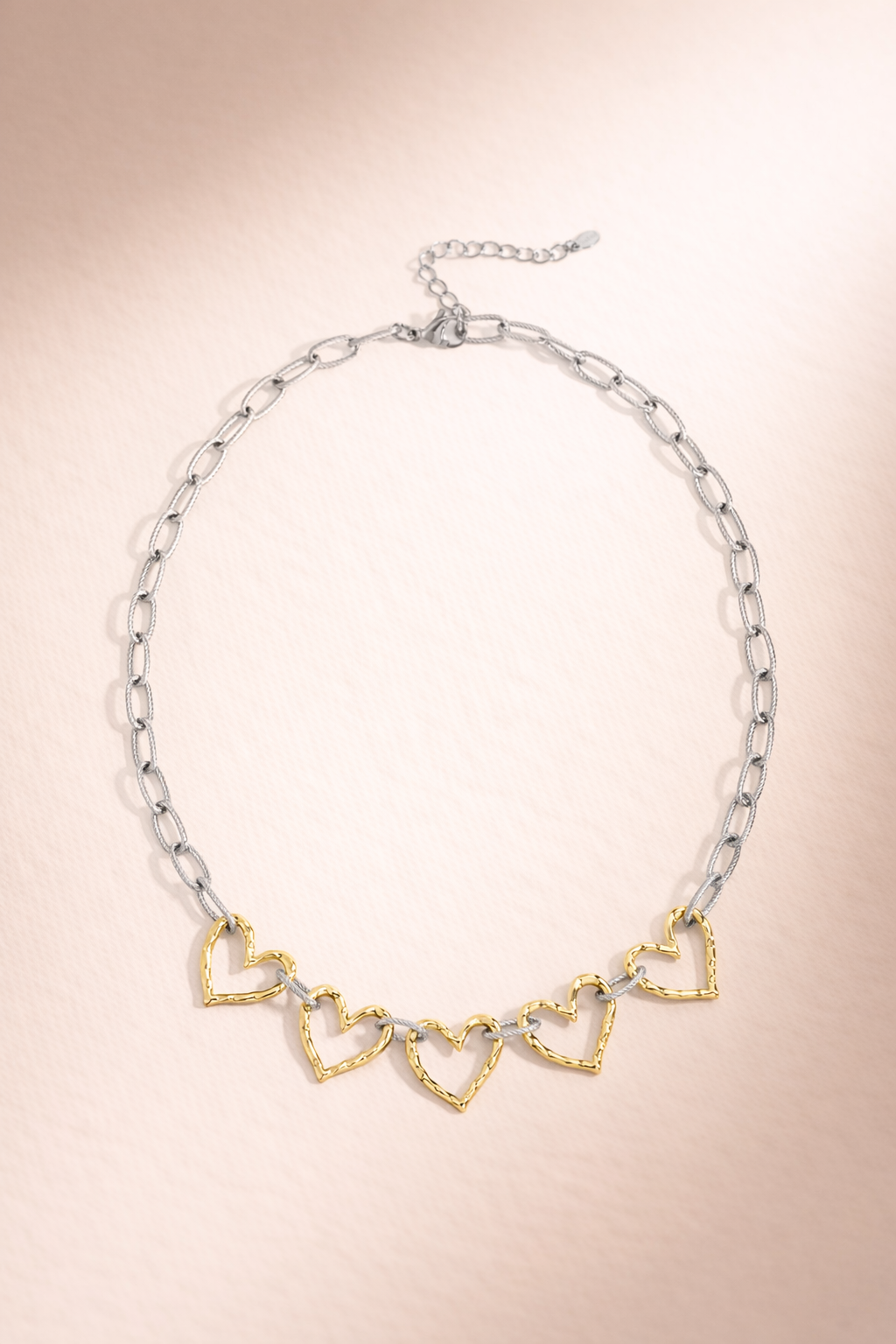 Juliette | Ketting met open hart schakels