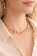 Juliette | Ketting met open hart schakels