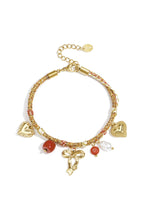 Armbanden met bedel van roestvrij staal, hart, casual, dagelijks, eenvoudig, serie, damessieraden